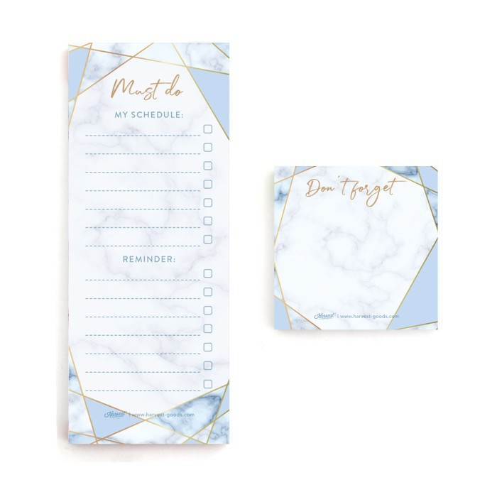 

To Do List / Memo Harvest Daily Essential Blooming - Blue