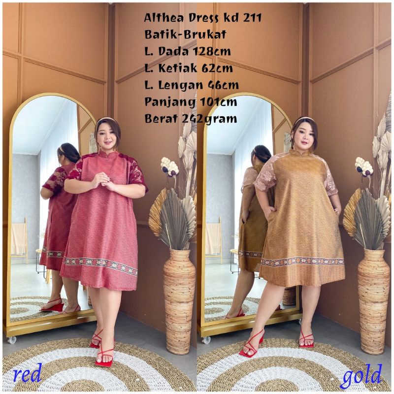 Althea Bigsize Dress, Jumbo Dress, Oversize Dress, Chinese New Year Dress by, Dress Imlek J.Jireh
