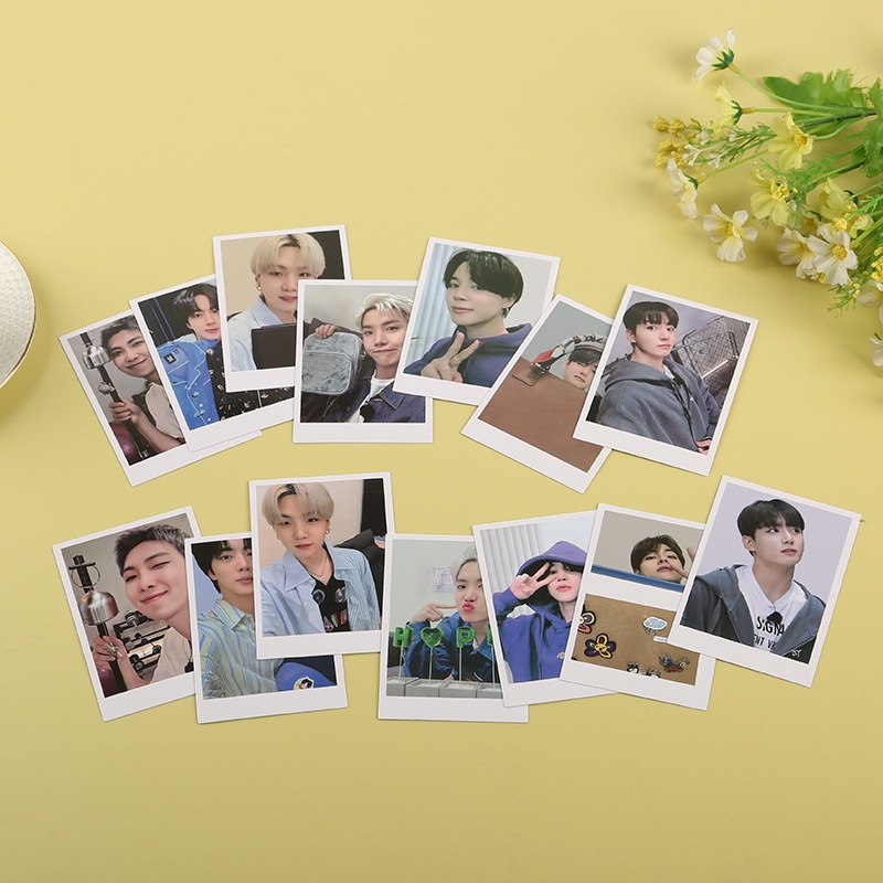 7pcs Kartu Lomo Foto Desain BTS Bangtan Boys 2022 SUGA JiMin V RM Jin JungKook