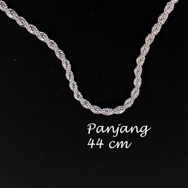 Kalung tambang putih Xuping