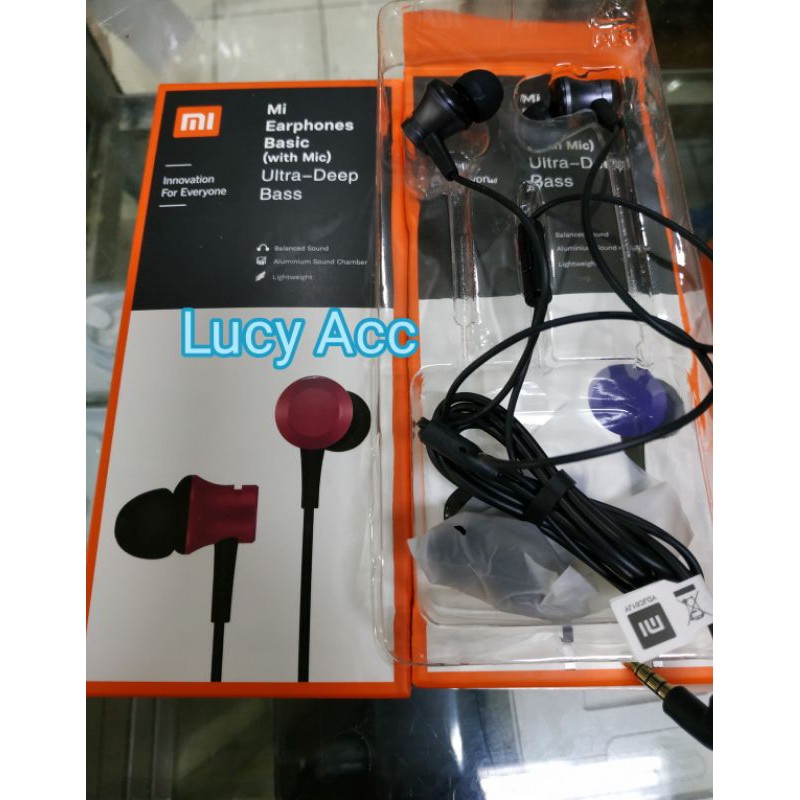 Earphone Mi6 piston mi6 ultradeep