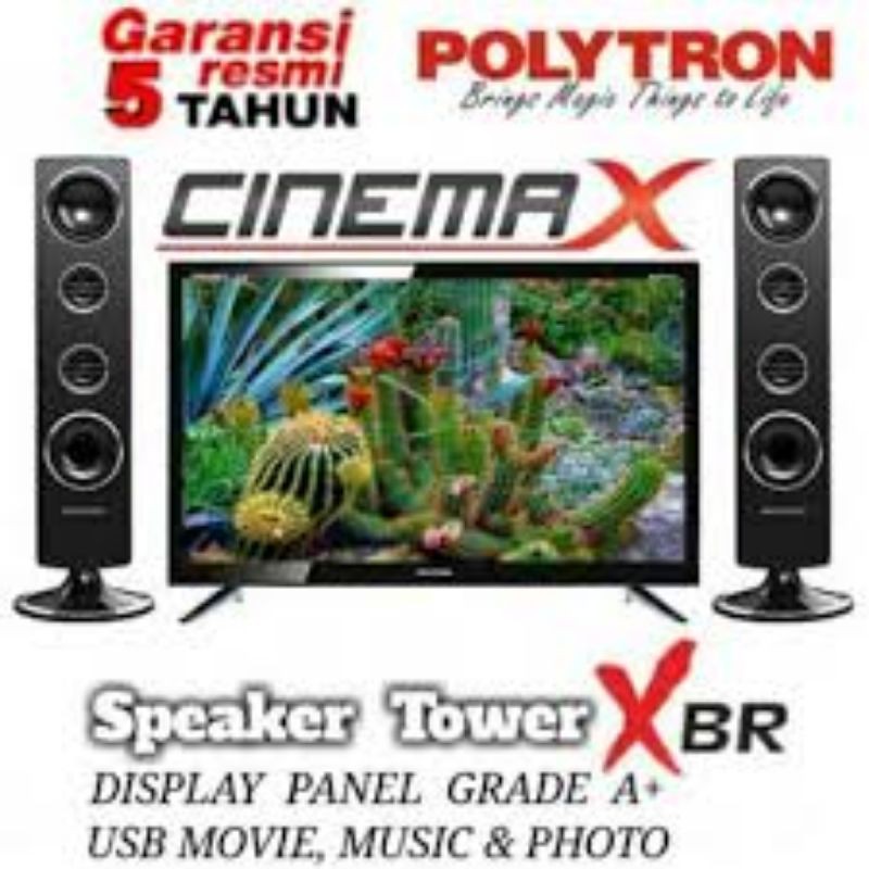 TV TELEVISI LED LCD PLD POLYTRON 24T8511 24 T 8511 IN INCH " USB HDMI GARANSI ORIGINAL BISA GOJEK