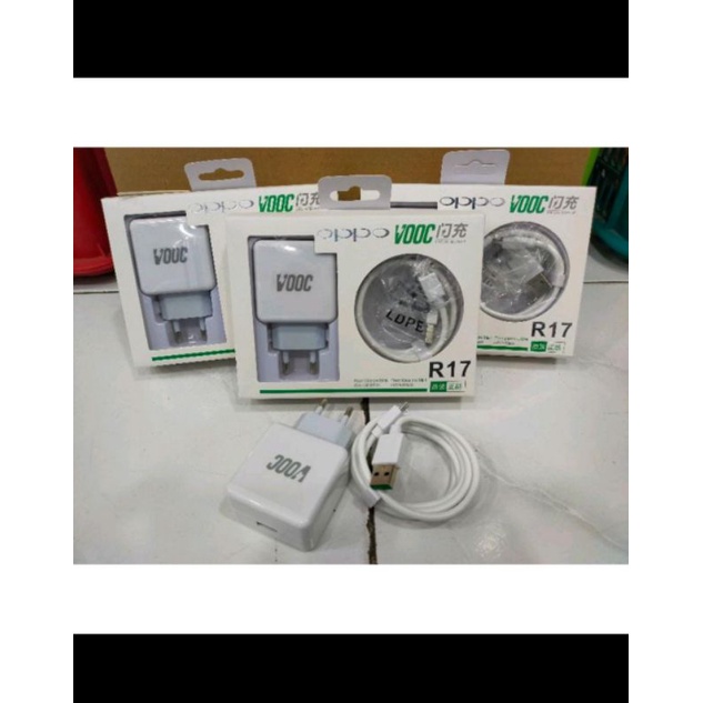 CHARGER VOOC OPPO F9 A7 A3S - CASAN OPPO VOOC R17 MIKRO USB FAST