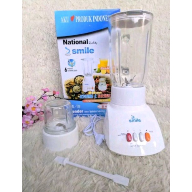 Blender National Blender Kaca 2in1 6 mata pisau