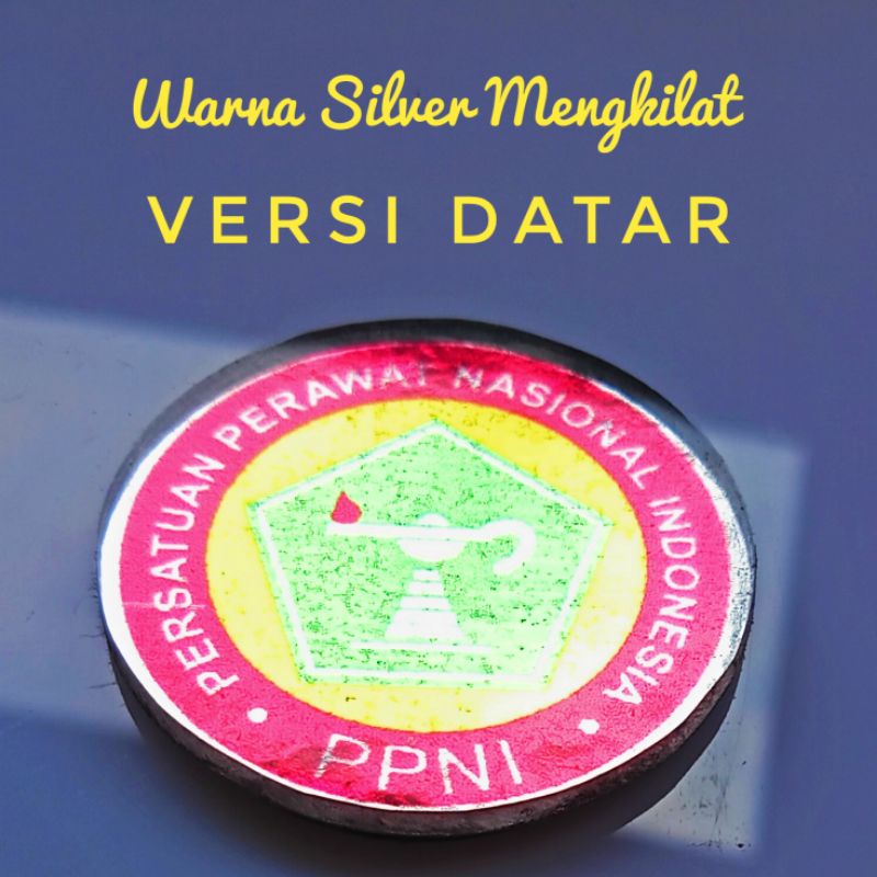 PIN PPNI - Silver Mengkilat - Pengait Peniti &amp; Pengait Double Magnet