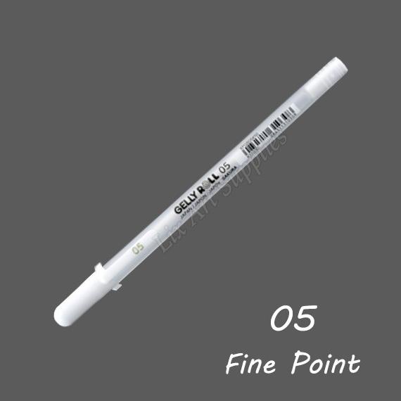 

[PRODUK PKCIE] Sakura Gelly Roll Ink Pen White 0.3mm (05) - Fine Point / White Pen G90