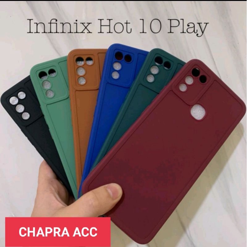 Soft case/slikon/kondom/case terbaru macaron pro camera/kamera type Hp infinix Hot 10 play