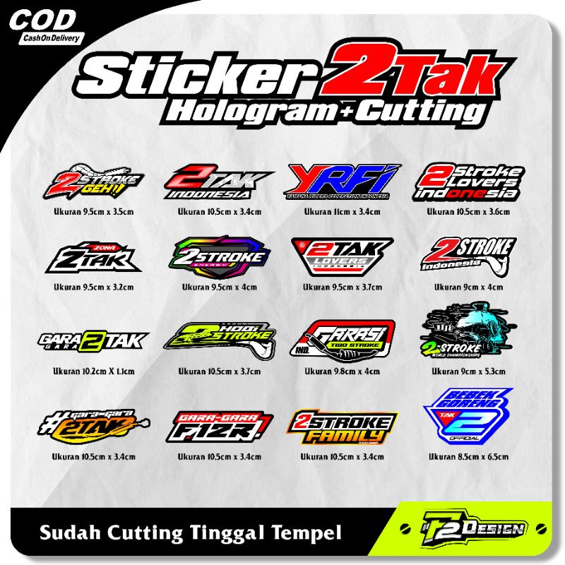 sticker 2 tak terbaru / sticker two stroke viral / sticker bebek goreng / sticker dua tak