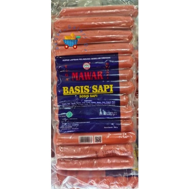 

Sosis Mawar Sapi 500gr / Sosis Sapi Mawar Basis