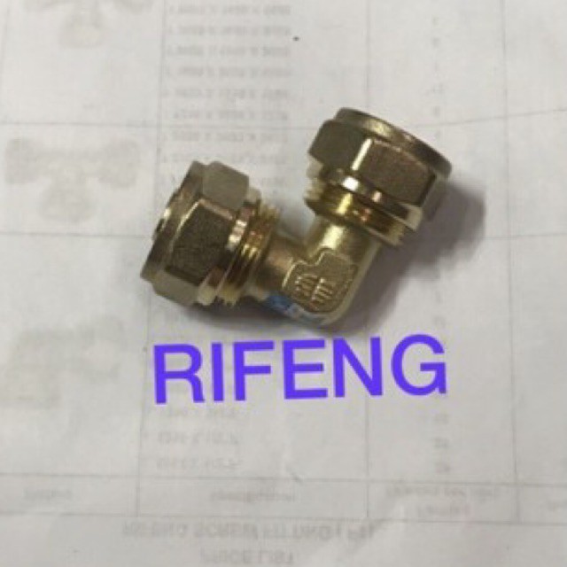 knie sambung air panas 1/2 inci L1216 x 1216 merk rifeng original keni elbow knee siku 16mm