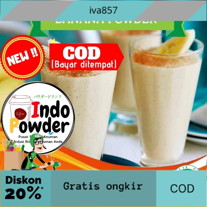 

PROMO Banana Powder 1 Kg / Bubuk Minuman rasa pisang 1 Kg / Bubuk Pisang GRATIS ONGKIR