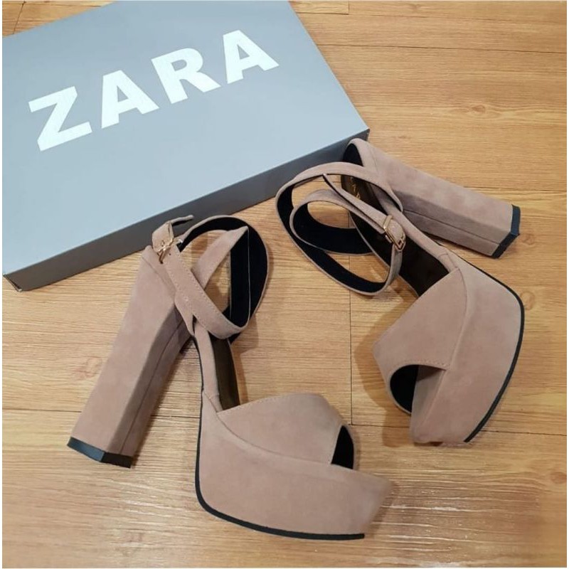 Zara heels 13cm suede