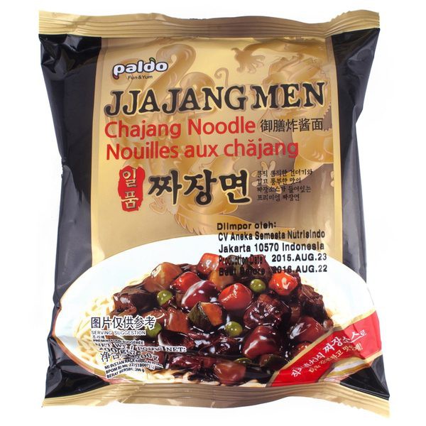 

PALDO Jjajangmen Chajang Noodle 200gr - Mie Kecap Jajangmyeon Korea Jajangmen Black Bean Sauce