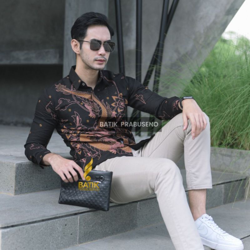 BATIK PRINTING SIZE SLIMFIT LENGAN PANJANG MOTIF SANDEKALA