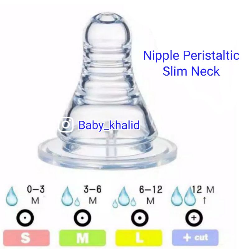 Nipple Peristaltic Slim Neck Universal