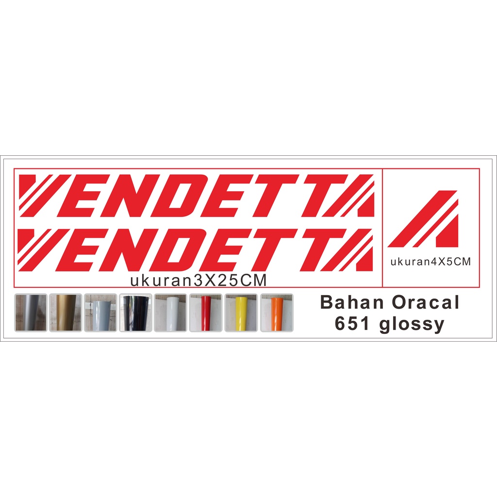 Cutting Sticker Sepeda Fixie Vndetta Fixie Bike murah