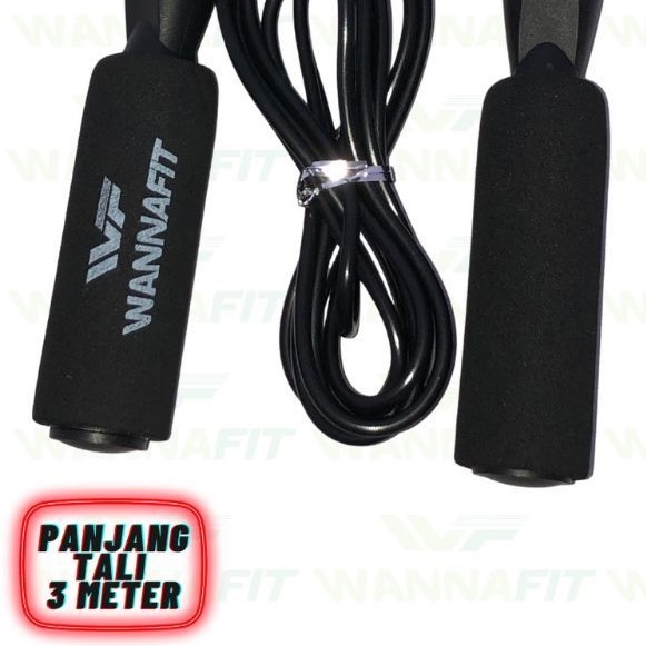 ALAT LOMPAT TALI SKIPPING ROPE ALAT OLAHRAGA PANJANG 3 METER OLAHRAGA PENAMBAH TINGGI-1
