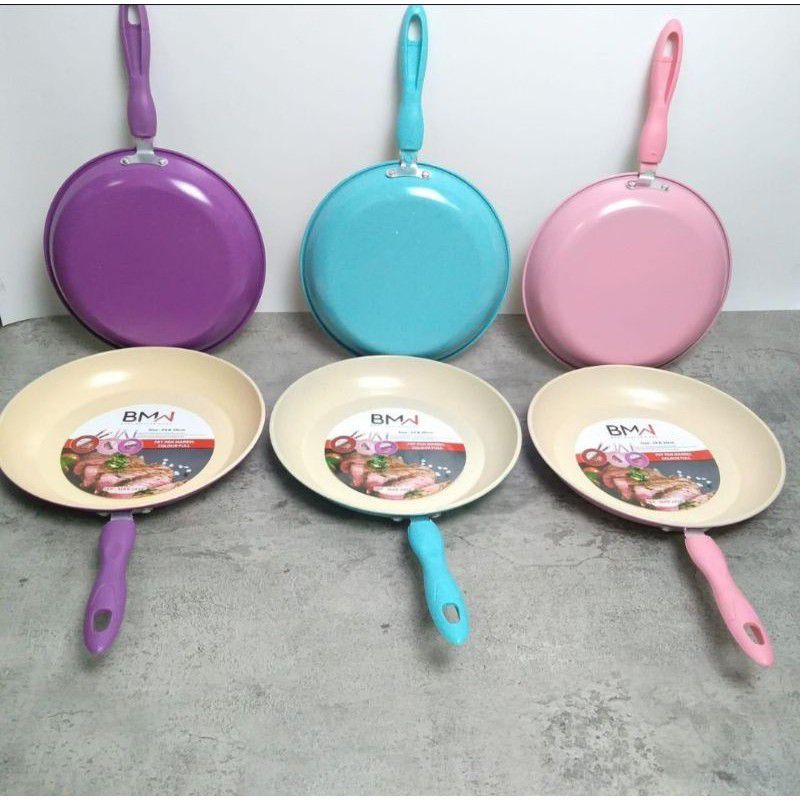(BMW) Frypan Marbel Set BMW wajan