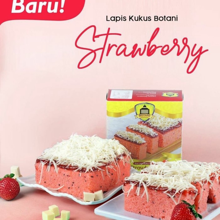 Mini Bolu Strawberry Kue Stroberi Lapis Kukus Botani Minipack Terlaris Shopee Indonesia