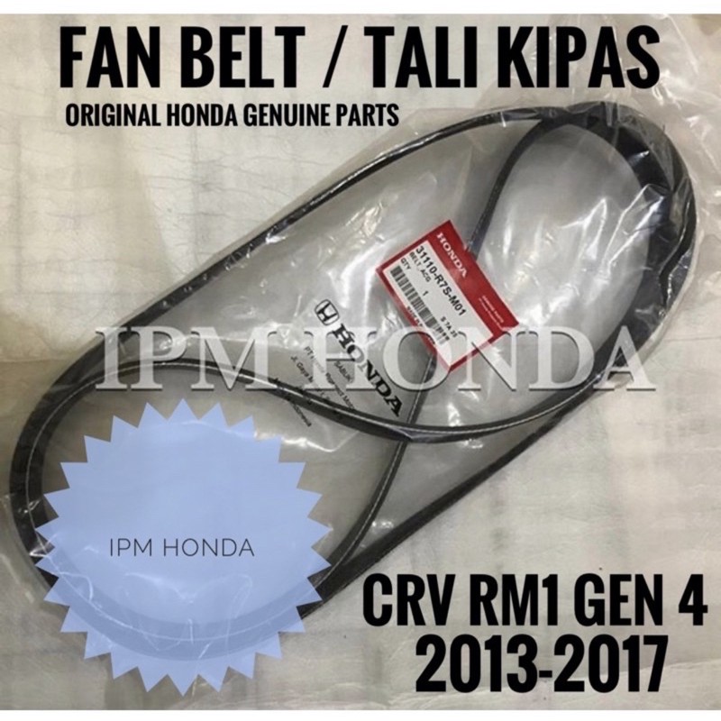 31110 R7S Original Fanbelt Fan Belt Tali Kipas Honda CRV GEN 4 RM1 2000cc 2.0 2013 2014 2015 2016 2017