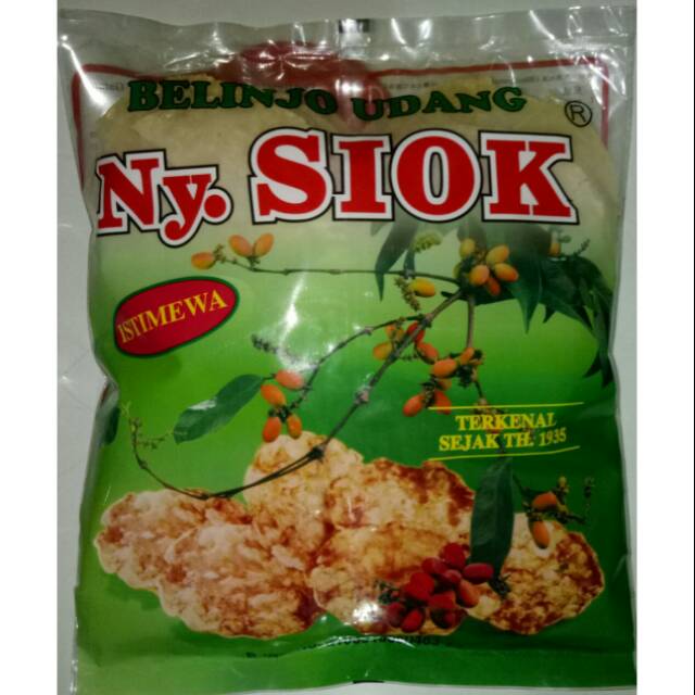 

Kerupuk belinjo / blinjo udang Ny SIOK asli istimewa