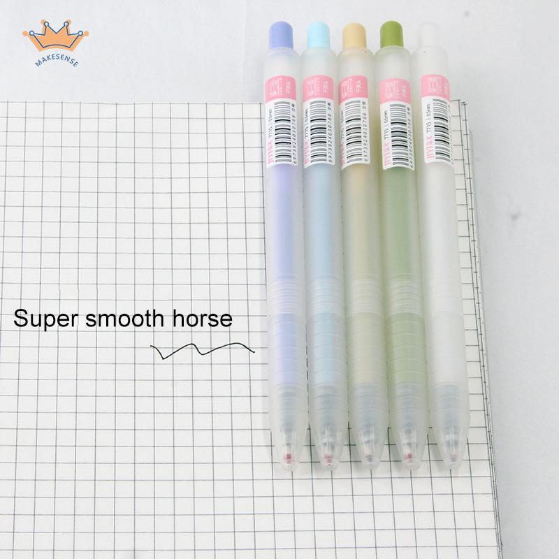 

Pena Air Tipe Dorong Buram Transparan 0.5mm Pena Karbon Peluru Pena Gel Mahasiswa Kreatif MK