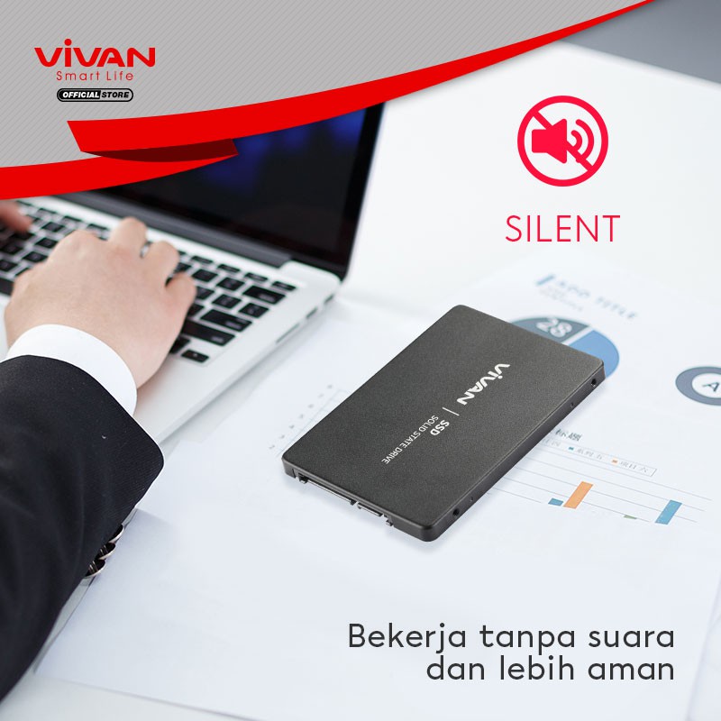 VIVAN SSD Hardisk/Harddisk Eksternal/External Portable 120GB/240GB (550MB/S) ORIGINAL