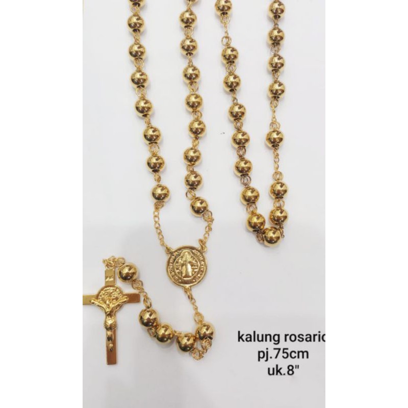 Kalung Rosario Emas Titanium7