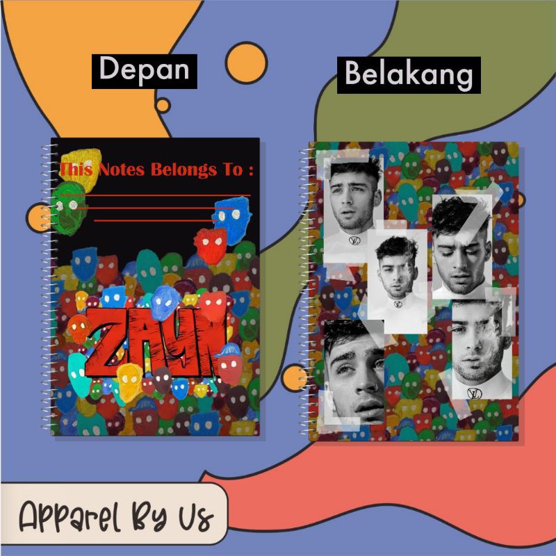 

Notebook A5 Zayn Malik || Refillable Spiral