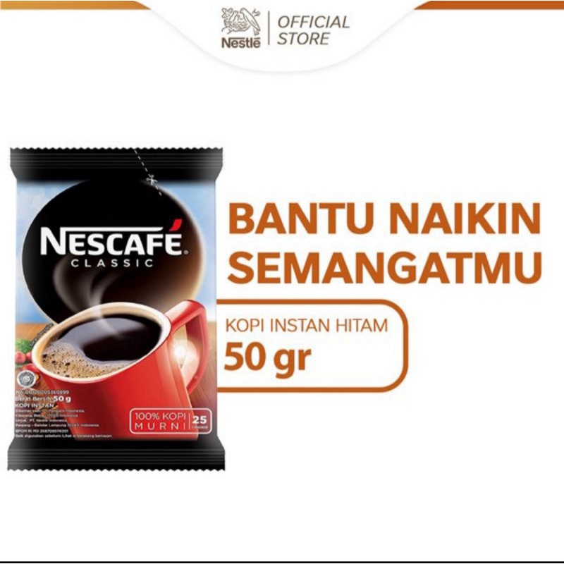 

KOPI NESCAFE CLASSIC BAG 50 GR