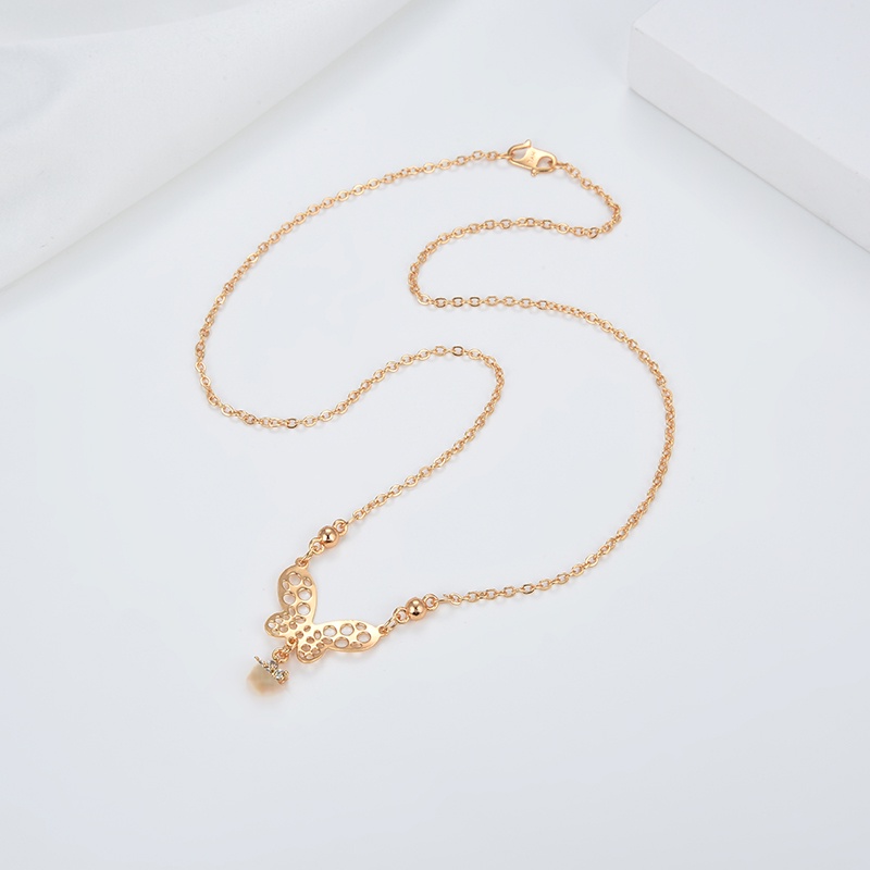 kalung titanium wanita emas muda model korea murah anti karat panjang asli silver nama selamanya 74n