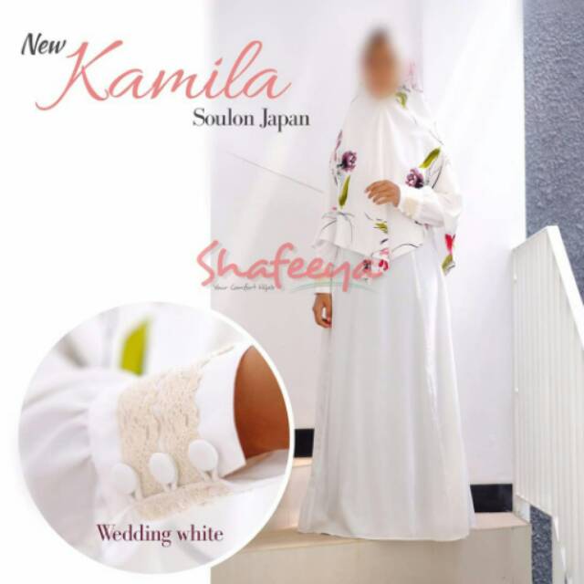 Gamis Shafeeya Kamila putih