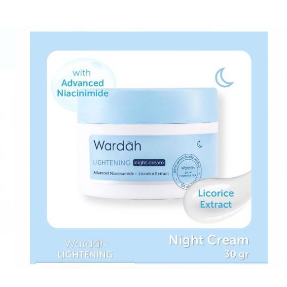 ☘️Yuri Kosmetik☘️ Wardah Lightening Day &amp; Night Cream 30gram &amp; 20ml / Wardah Lightening Day Cream 30gram / Wardah Lightening Night Cream 30gram / Wardah Lightening Day Cream 20ml / Wardah Lightening Night Cream 20ml