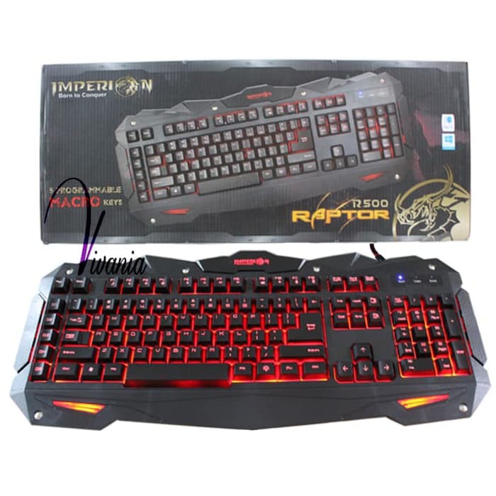 Imperion Gaming Keyboard Raptor 500, 5 Programmabe Macro Key, Ori