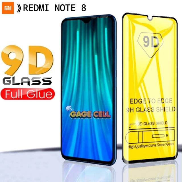 TG REDMI NOTE 8 SCREEN PROTECTOR-Anti Gores Full Lem Tempered Glass 9D Xiaomi Redmi Note 8 PREMIUM