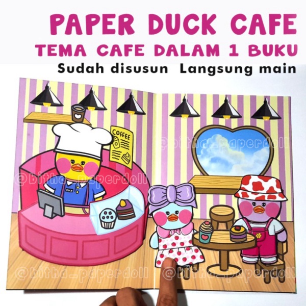 

Paper Duck Bebek Viral Paket Lengkap Tema Cafe indor dan outdor Diskon