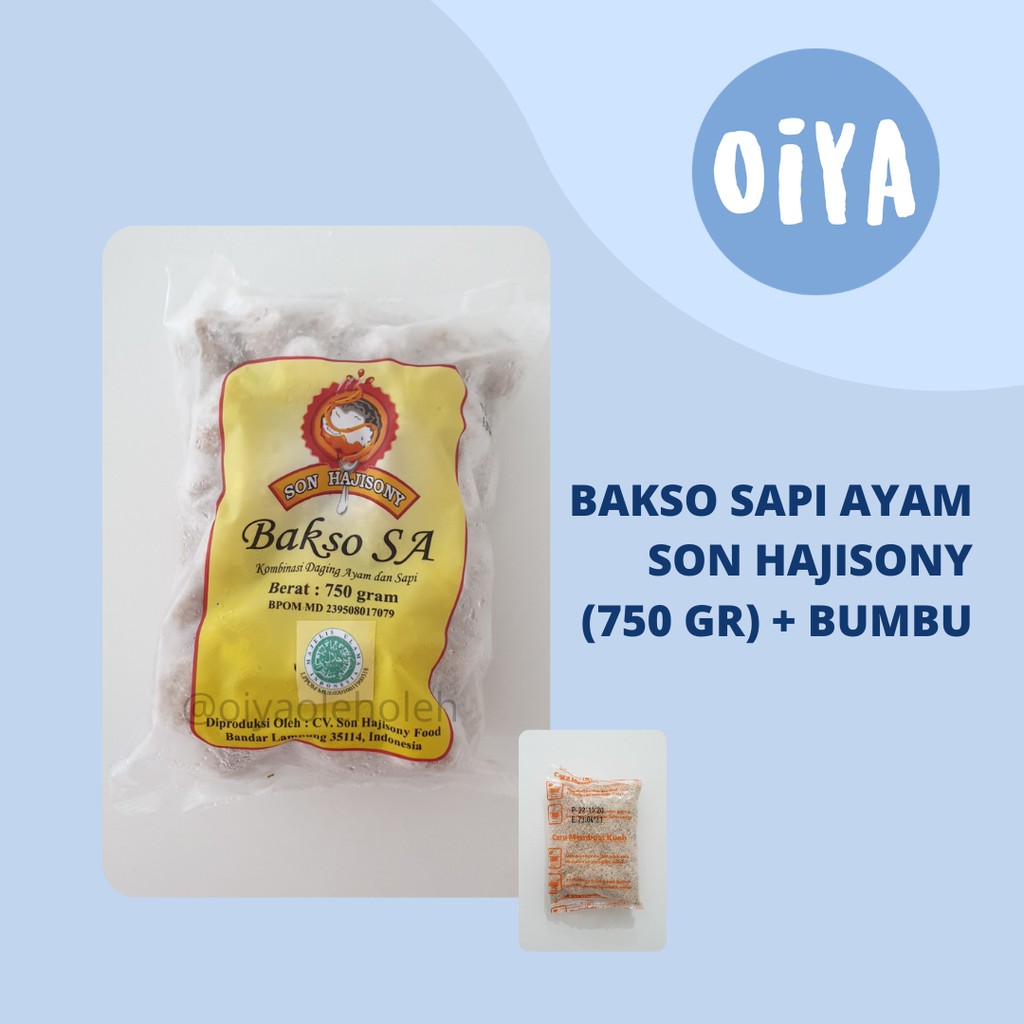 Jual Bakso Sa Sapi Ayam Sony Son Hajisony Soni Asli Lampung Bumbu