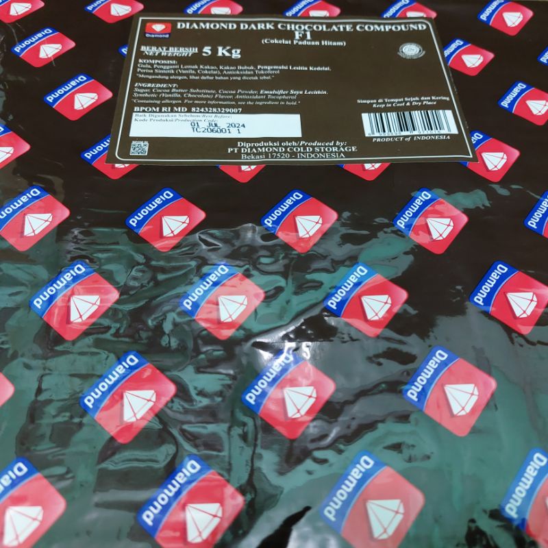 

Diamond Dark compound coklat 500gr repack