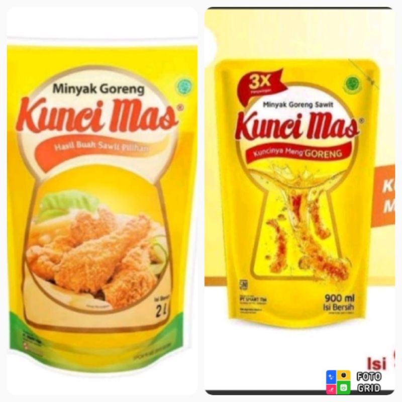 

COD - Kunci Mas Minyak Goreng 900mL | 2000mL