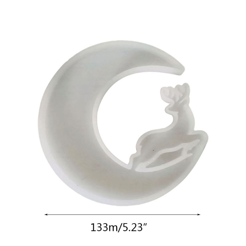 SIY  Resin Crystal Epoxy Mold Animal Moon Casting Silicone Mould Crafts Making Tool