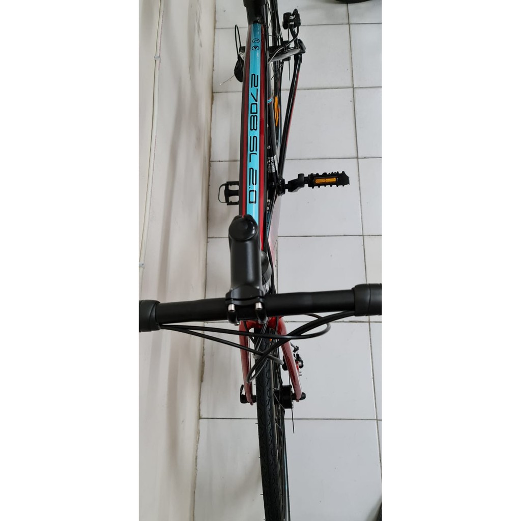 SEPEDA BALAP EXOTIC BY PACIFIC ET 2708 SL 2.0 ALLOY MECHANICAL DISC BRAKE 8 SPEED ROAD BIKE