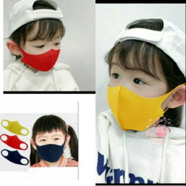 Masker anak Bahan scuba Masker Polos Anak