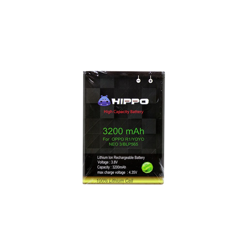 Baterai Hippo Oppo R1 Yoyo Neo 3 BLP565 3200 mAh Garansi Resmi | Shopee