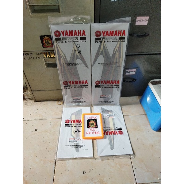 STICKER STIKER LIST LIS STRIPING RX KING HITAM 2005 ORIGINAL