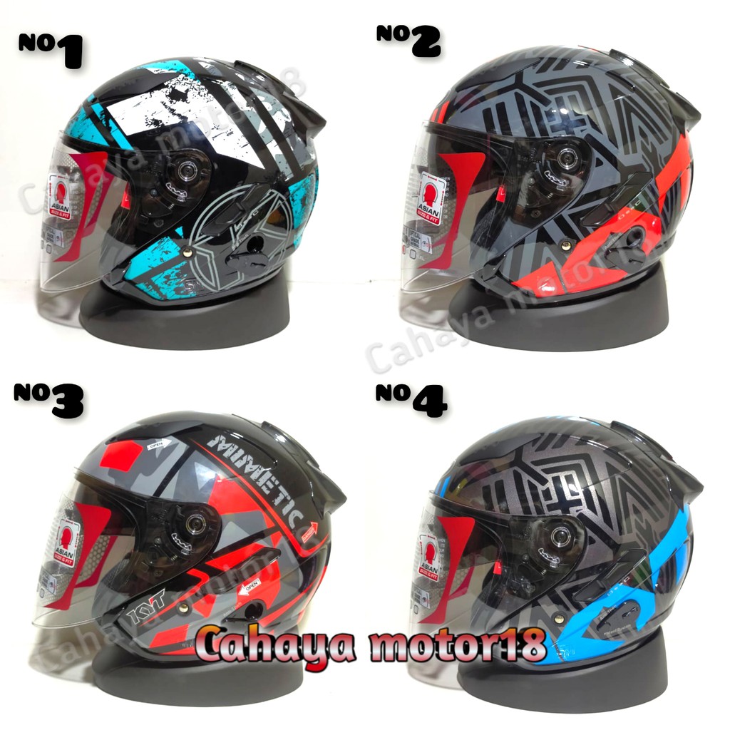 Jual Helm Kyt Galaxy Flat R Motif Kyt Galaxi Baru Shopee Indonesia