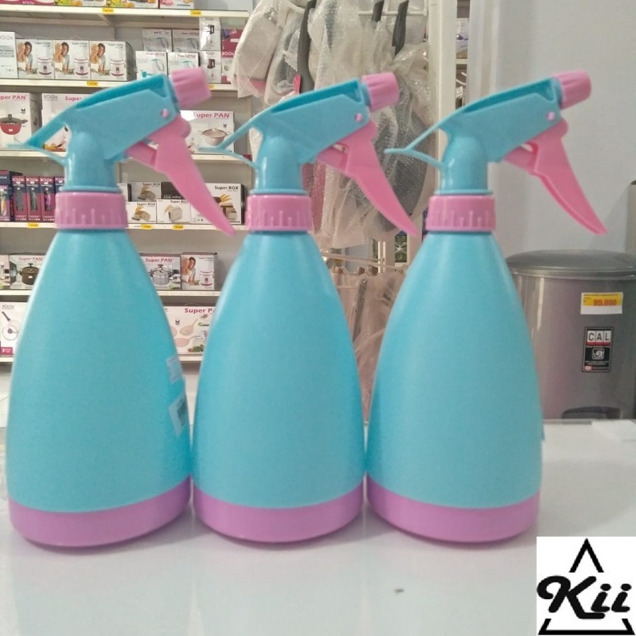 Botol Semprotan Air 400ml - Jet Sprayer Multifungsi - Botol Spray Biru