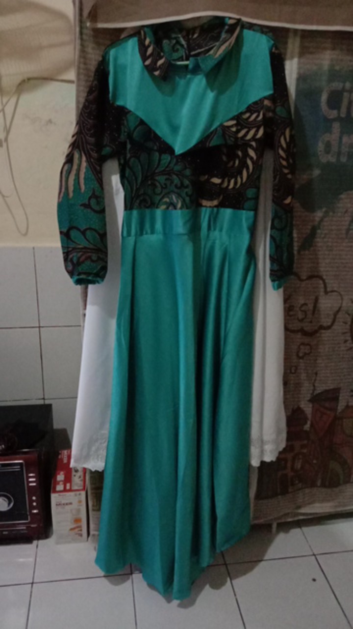 Couple Batik Keluarga Gamis Lonceng Model Jazz Gamis Jazzy Couple Gamis Batik Kerah Jazz Batik Murah