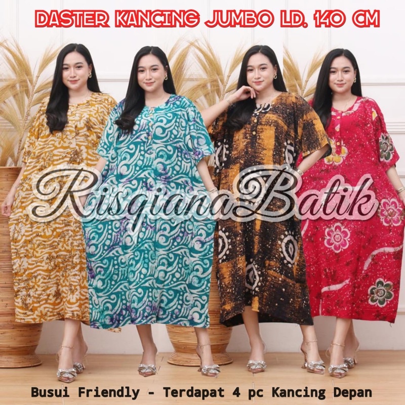 Daster Super Jumbo LD140 XXL Untuk Ibu Menyusui Batik cap Premium lebih bagus dari kencana ungu