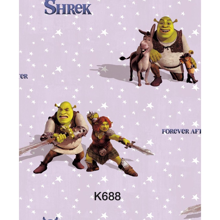 Wallpaper Dinding Motif Kartun shrek Berkualitas