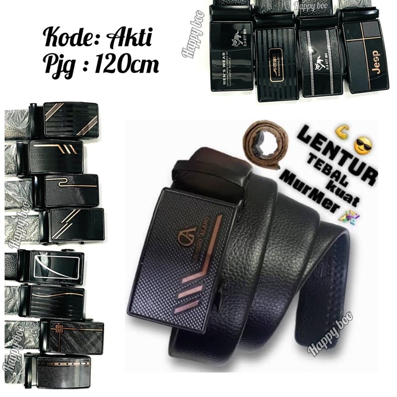 Ikat pinggang cowok katup import high quality akti fashion belt